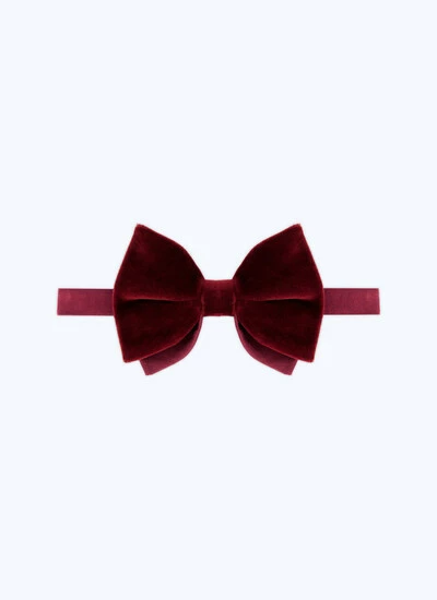 velvet and silk bow tie