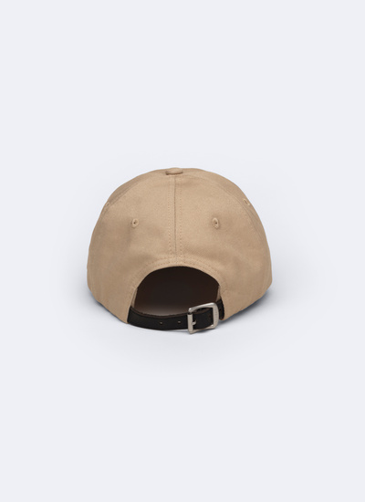 Men's beige, ecru cotton twill cap Fursac - D2BRAP-BR17-08