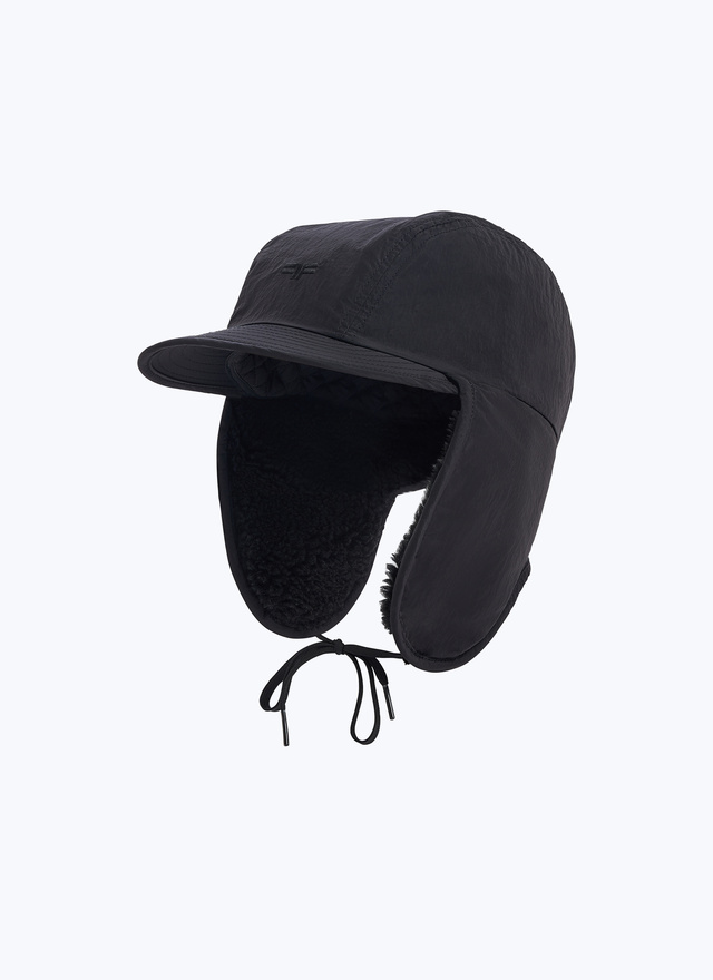 Men's cap black polyamide Fursac - D2EPKA-EM31-B020