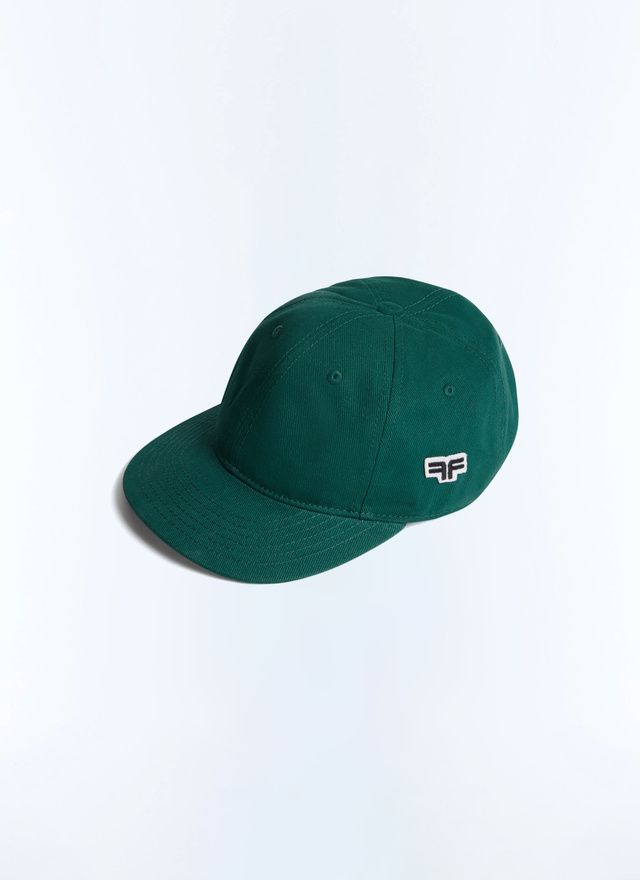 Men's emerald green cap Fursac - D2DCAP-BR17-H009