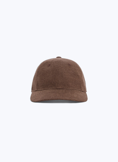 Men's marron taupe cap Fursac - D2DCAP-ER17-G015