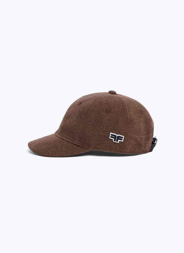 Men's cap marron taupe cotton Fursac - D2DCAP-ER17-G015