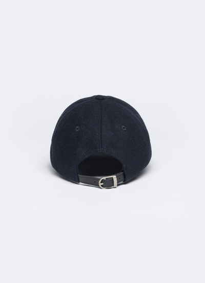 Men's blue, navy blue wool and polyamide cap Fursac - D2ARAP-AR29-30