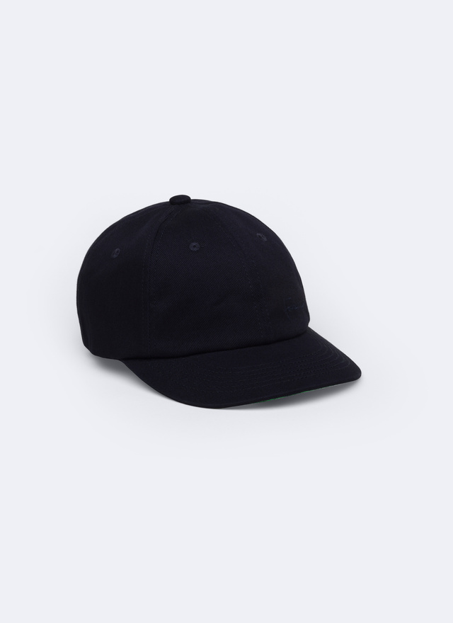 Men's cap navy blue cotton twill Fursac - D2BRAP-BR17-30