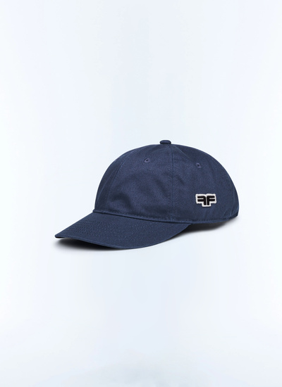 Men's cap navy blue cotton twill Fursac - D2DCAP-BR17-30