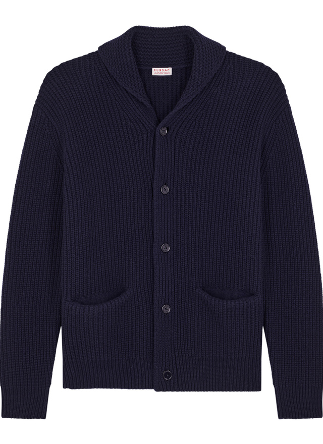 Cardigan homme laine certifiée Fursac - A2ETYS-EA02-D030