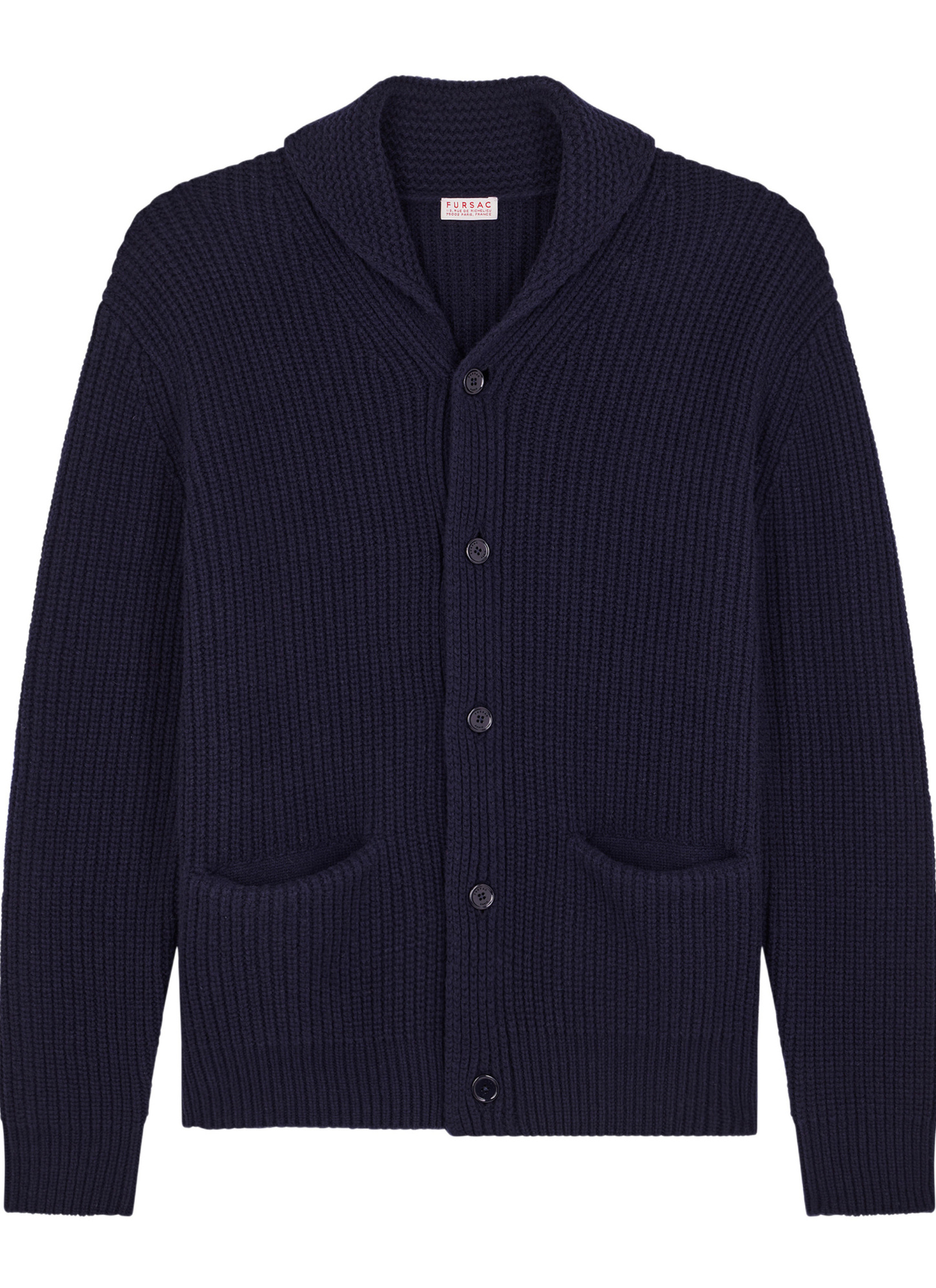 Cardigan homme laine certifiée Fursac - A2ETYS-EA02-D030