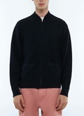 Cardigan en laine et coton - A2FZIP-FA15-D030