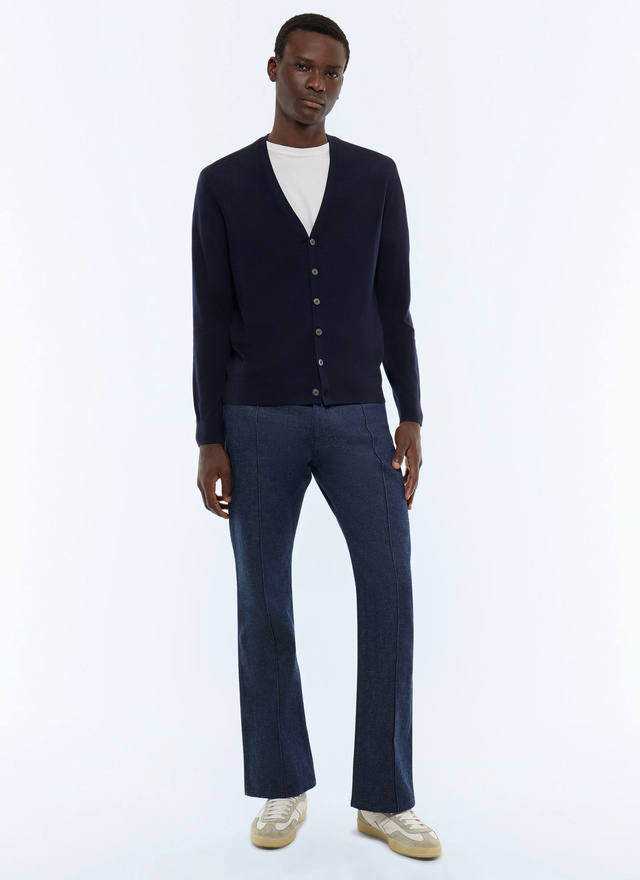 Cardigan bleu marine homme Fursac - A2JIDA-MA03-D030