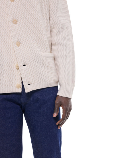 Cardigan ecru homme Fursac - A2GADI-GA07-A002