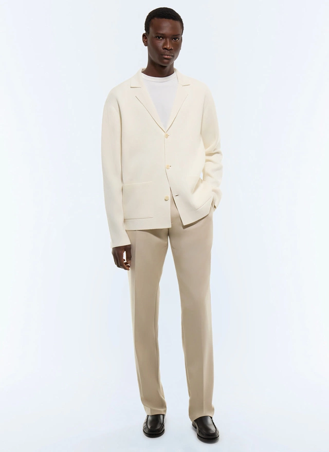 Cardigan ecru homme Fursac - A2JANO-JA07-A002