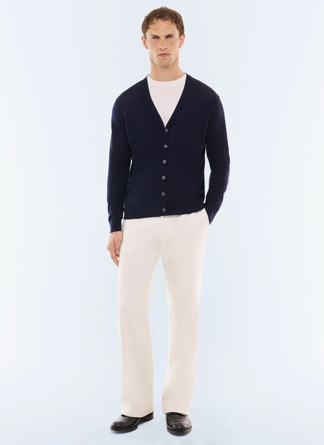 Cardigan marine homme Fursac - A2JIDA-LA01-D030