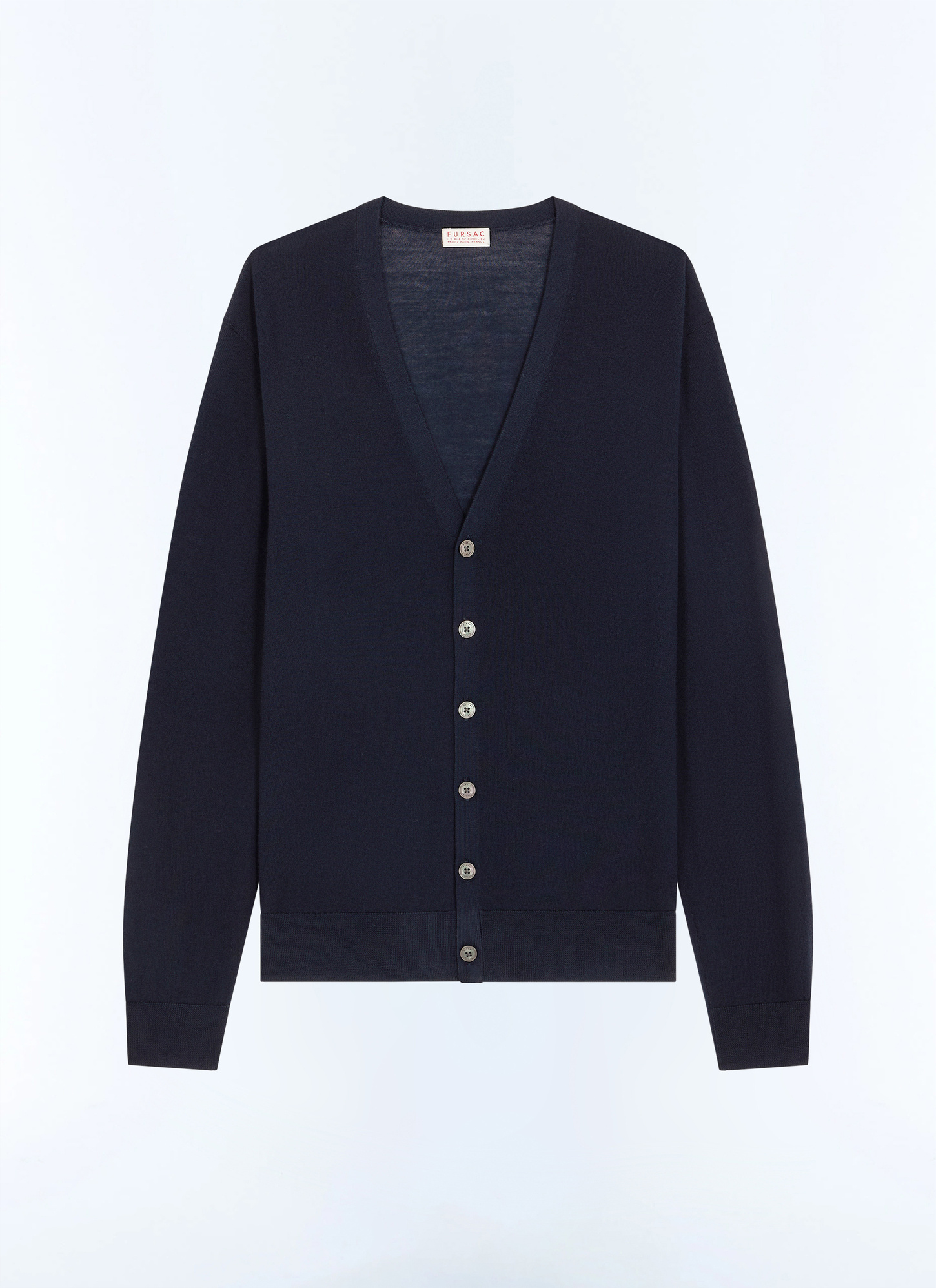 Cardigan bleu homme matière principale: 100% lainedoublure: aucune Fursac - A2JIDA-LA01-D030