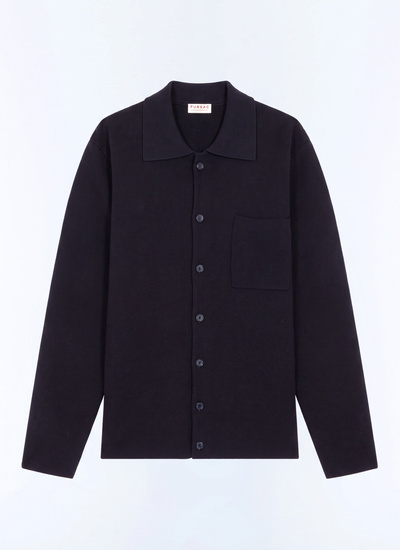 Cardigan bleu homme matière principale: 100% lainedoublure: aucune Fursac - A2LAVE-GA12-D030