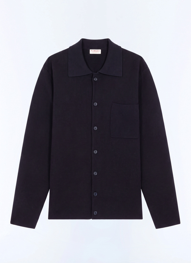 Cardigan bleu homme matière principale: 100% lainedoublure: aucune Fursac - A2LAVE-GA12-D030