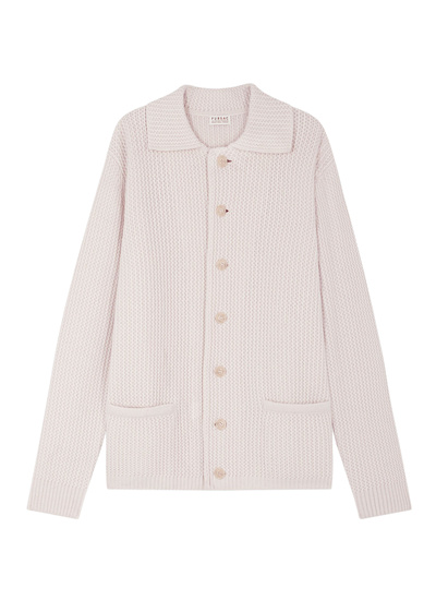 Men's ecru cardigan Fursac - A2GADI-GA07-A002