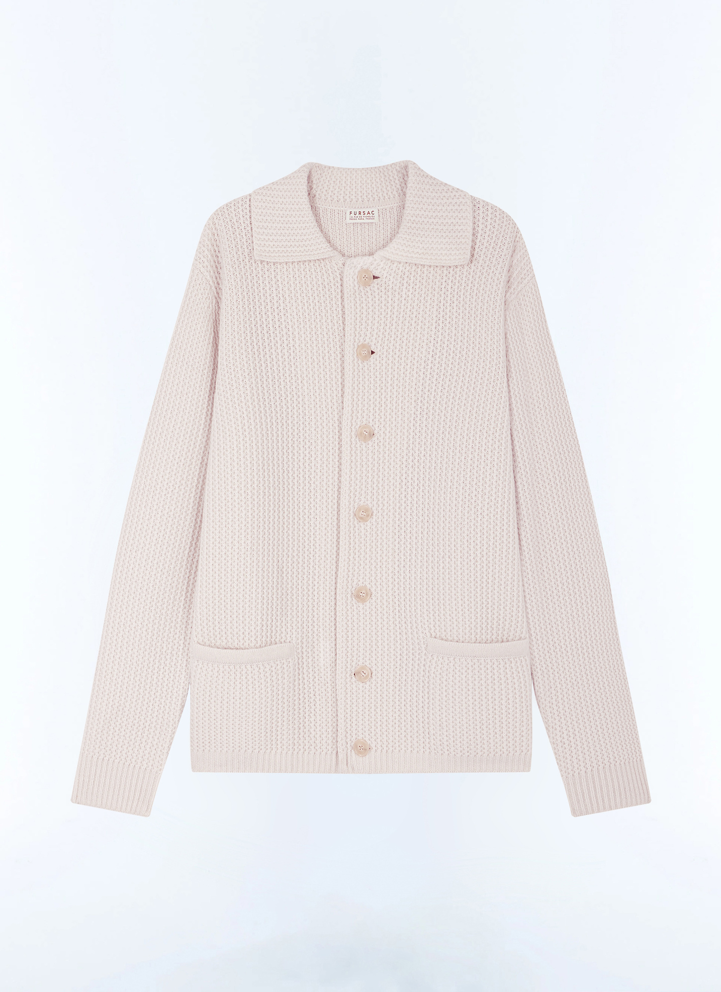Men's ecru cardigan Fursac - A2GADI-GA07-A002