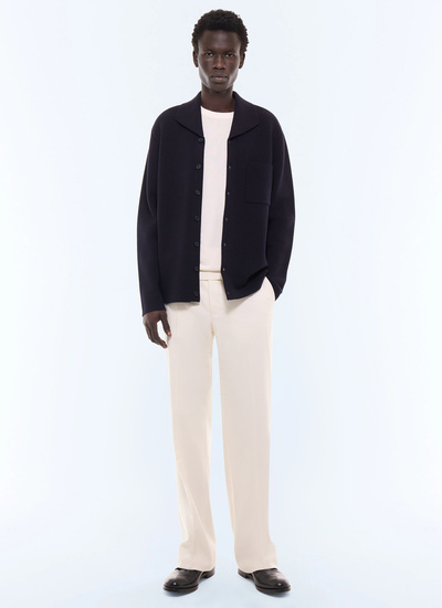 Men's cardigan navy main material: 100% woollining: none Fursac - A2LAVE-GA12-D030