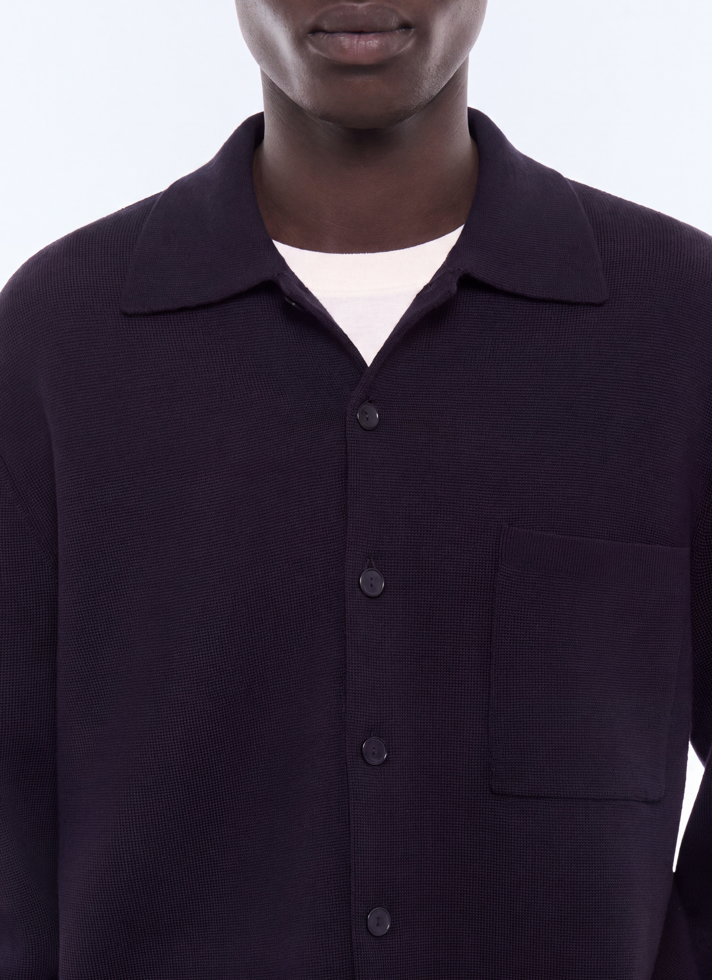 Men's navy cardigan Fursac - A2LAVE-GA12-D030