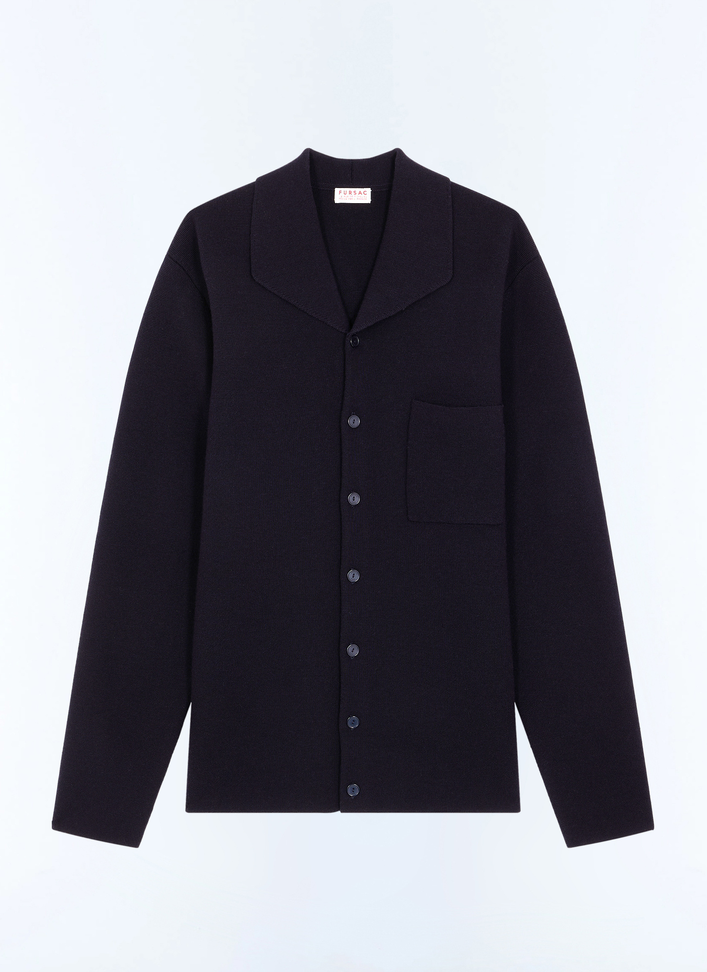 Men's blue, navy blue main material: 100% woollining: none cardigan Fursac - A2LAVE-GA12-D030