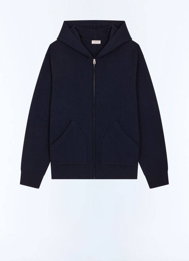 Men's blue, navy blue main material: 50% wool, 50% cottonlining: none cardigan Fursac - A2LDIE-LA09-D030