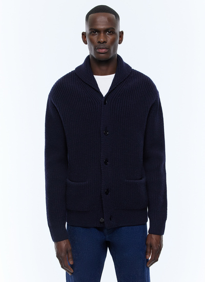 Mens wool cardigan best sale