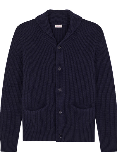 Men's certified wool cardigan Fursac - A2ETYS-EA02-D030