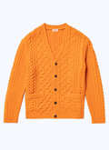 Wool cable-knit cardigan - A2CARA-CA01-E014
