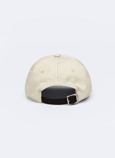 Casquette beige homme twill de coton Fursac - D2DCAP-BR17-08