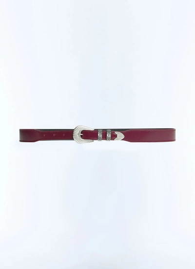 Ceinture bordeaux homme Fursac - E2CEIN-VE11-C014
