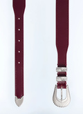 Ceinture Western en cuir - E2CEIN-VE11-C014