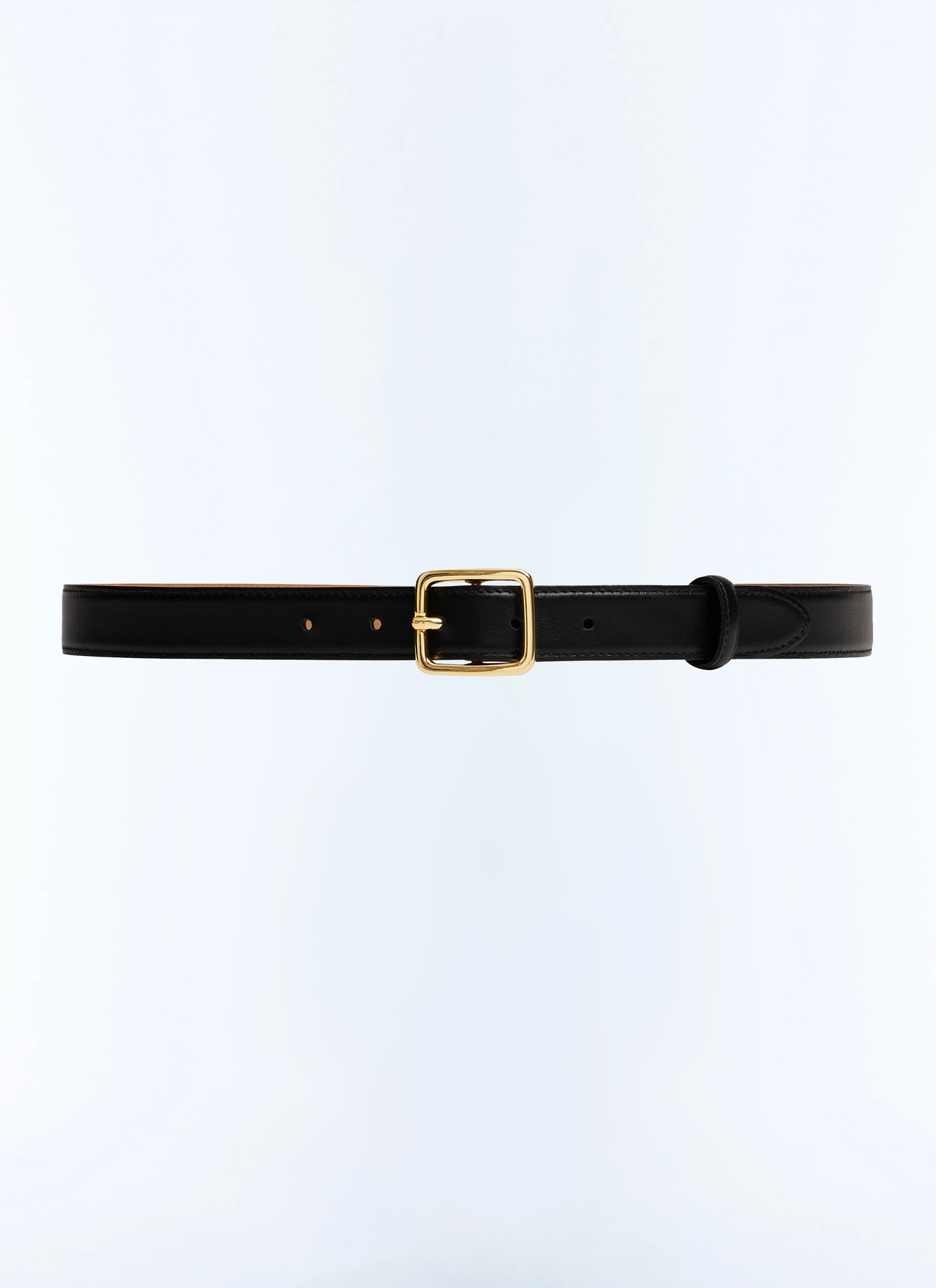 Ceinture homme noir cuir de vachette Fursac - E2CEIN-JL04-B020
