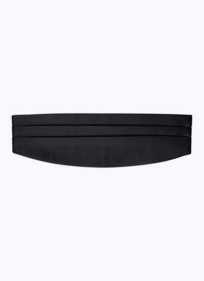 Ceinture Smoking homme noir satin Fursac - E2SMOK-SOI8-20