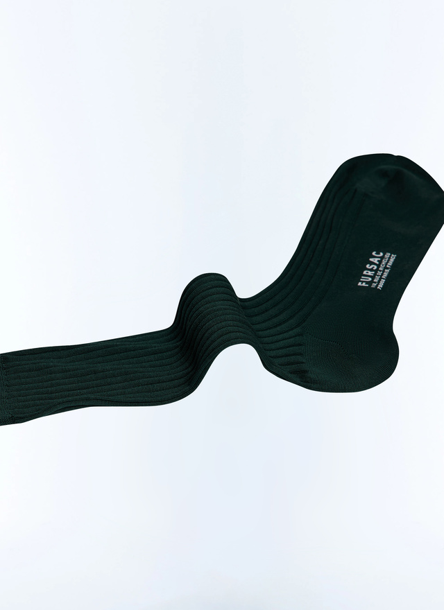 Chaussette vert forêt homme Fursac - D2JSOK-JA23-H014