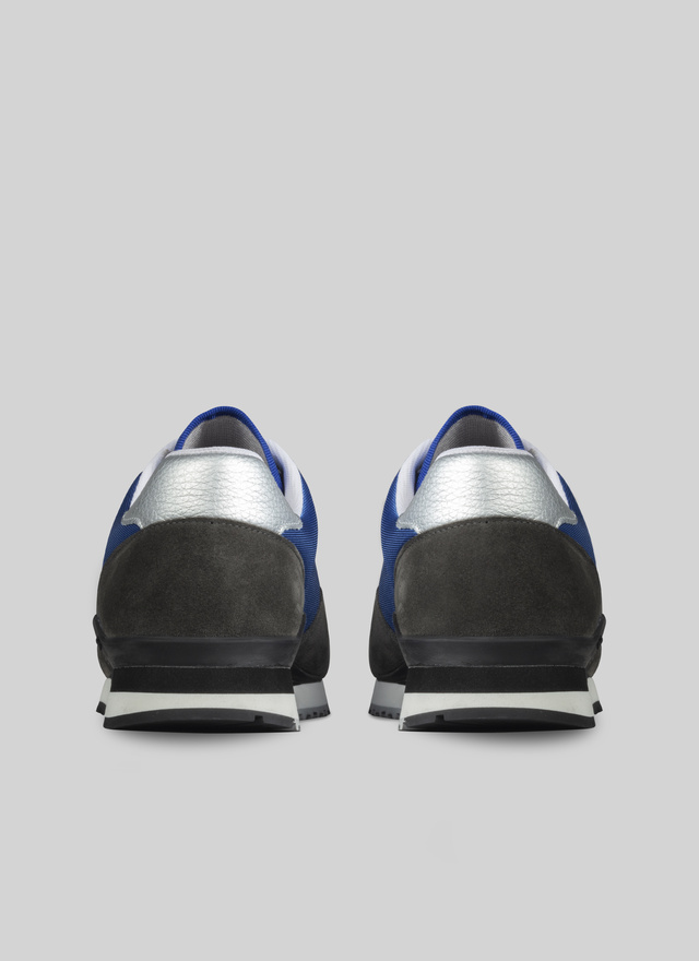 Chaussures bleu homme cuir de vachette et nylon Fursac - PERLSNEAK-TL04/35