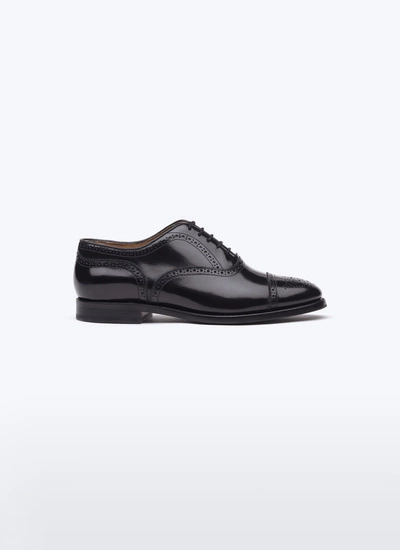 Chaussures homme noir cuir de vachette spazolatto Fursac - LBROGU-RC99-B020
