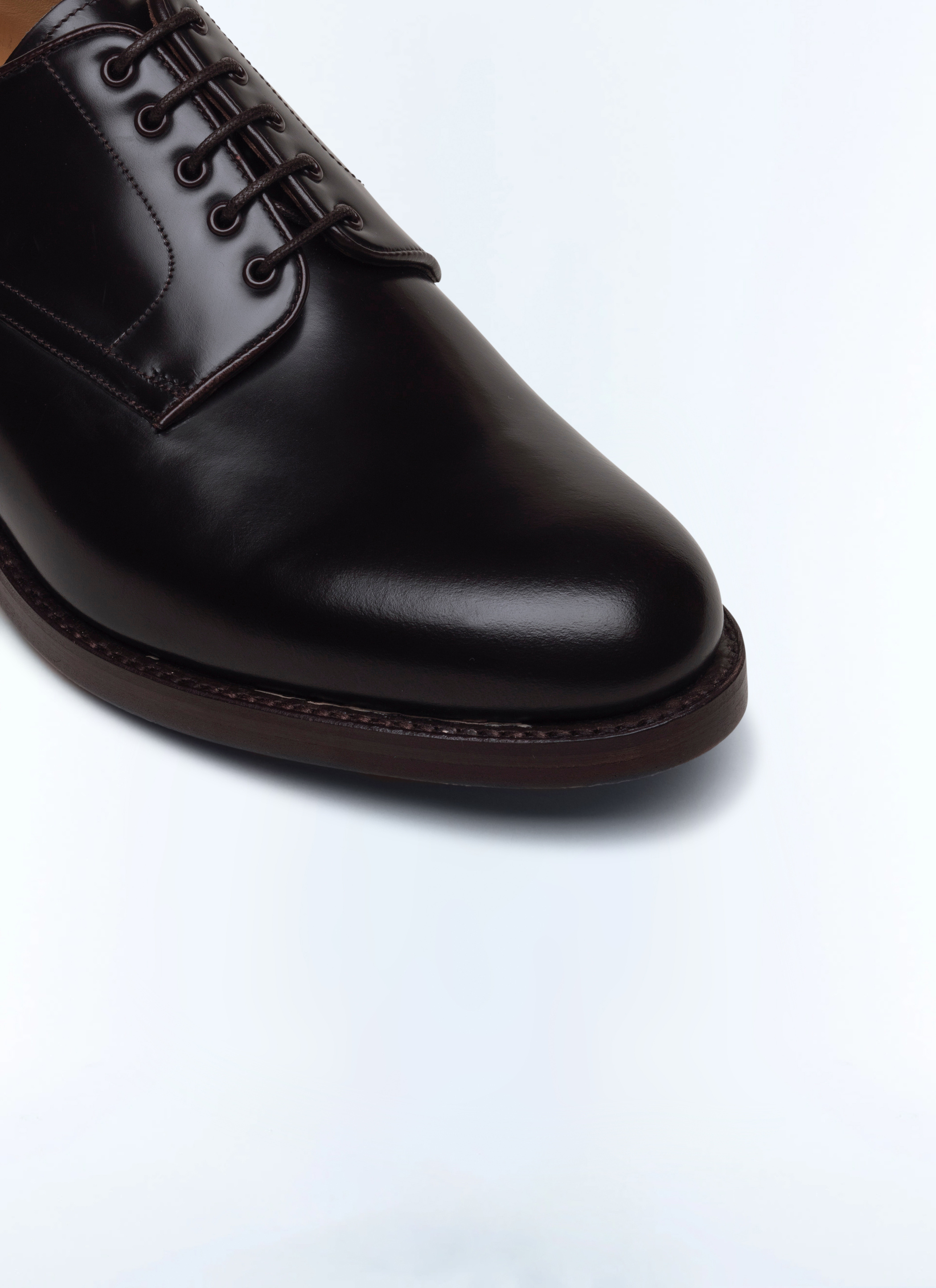 Derby cuir marron on sale