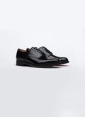 Derby en cuir noir - LDERBY-EC02-20