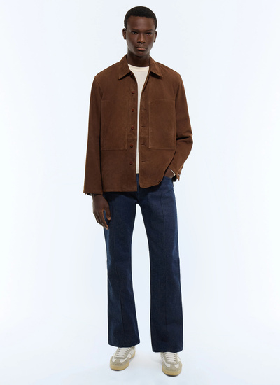 Chemise marron homme Fursac - H3JEAU-JH15-G018