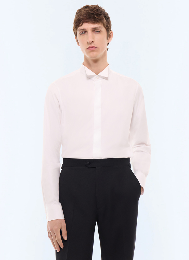Chemise homme blanc tissu principal : 100% coton Fursac - H3LUKK-E005-01