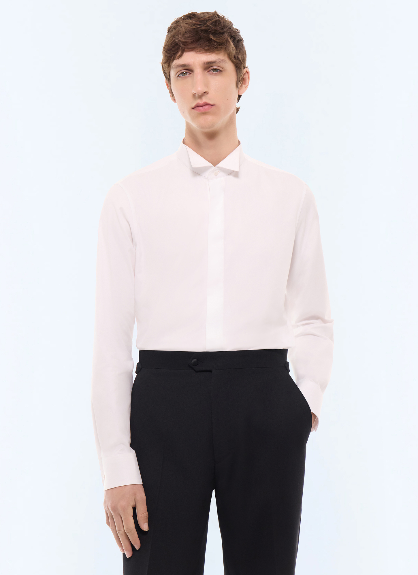 Chemise homme blanc tissu principal : 100% coton Fursac - H3LUKK-E005-01