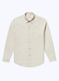 Chemise beige en popeline de coton - 22HH3ADAV-AH77/03