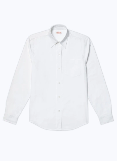 Chemise blanc homme popeline de coton Fursac - H3ADAV-E005-01