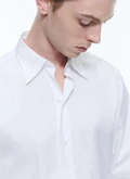 Chemise à col hirondelle en coton - H3ADAV-E005-01