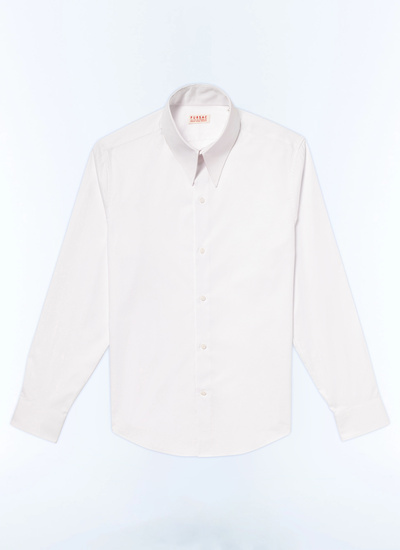 Chemise blanc homme popeline de coton Fursac - H3CHIC-E005-01