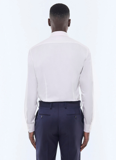 Chemise blanc homme twill de coton Fursac - H3ESSA-DH23-A001