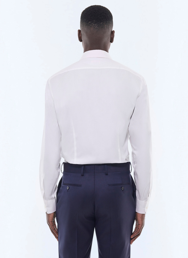 Chemise blanc homme twill de coton Fursac - H3ESSA-DH23-A001