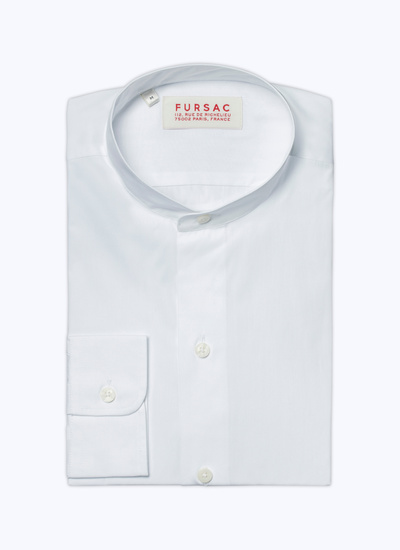Chemise blanc homme popeline de coton bio Fursac - H3TIKA-TH62-01