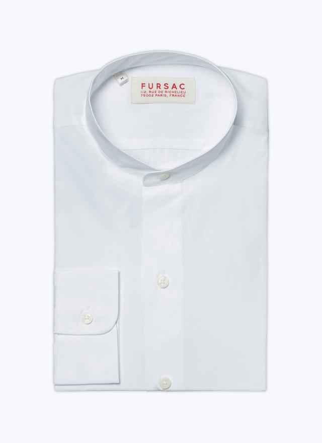 Chemise blanc homme popeline de coton bio Fursac - H3TIKA-TH62-01
