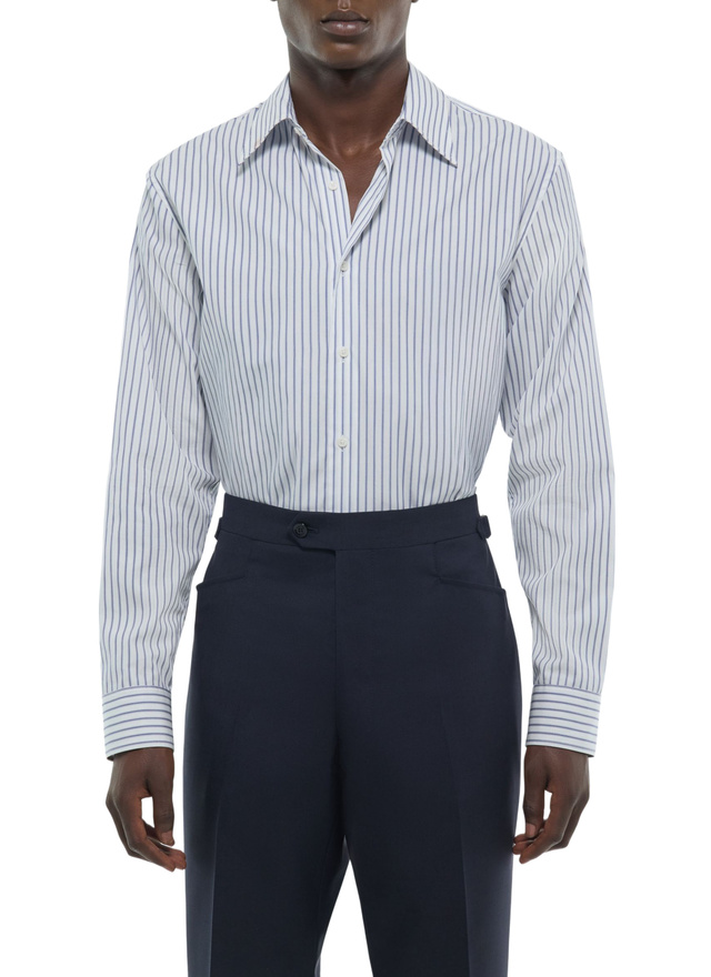 Chemise homme blanc popeline de coton Fursac - H3ADAV-FH18-D030
